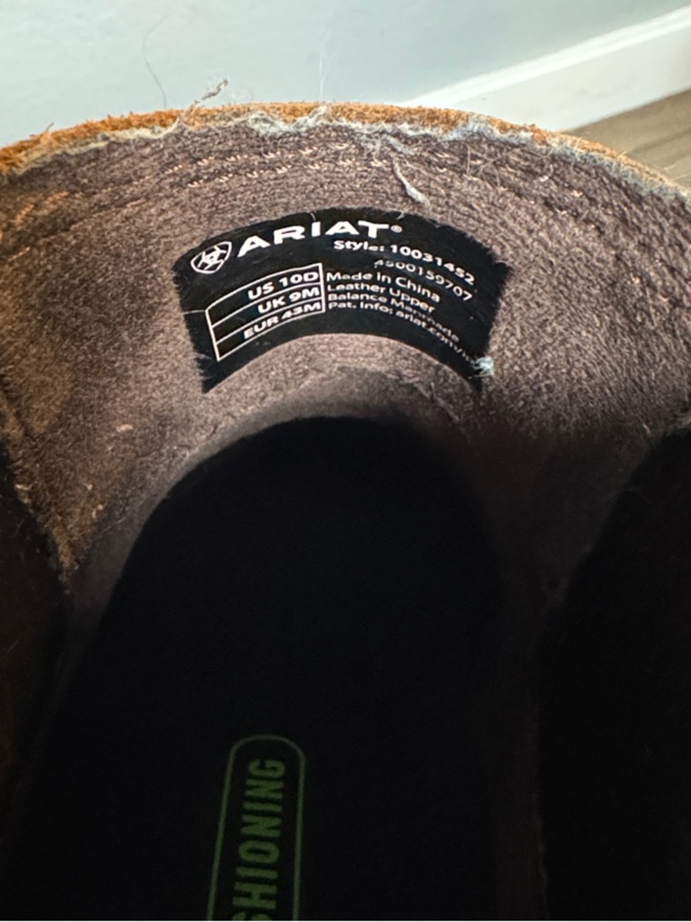 Ariat Brown Leather Western Chelsea Boots - Picture 5 of 5